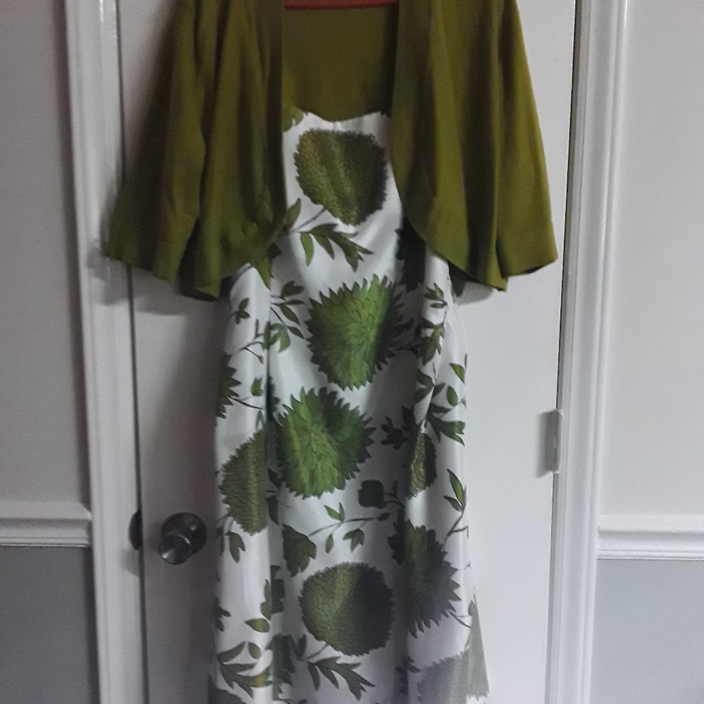 Dress with a summer jacket